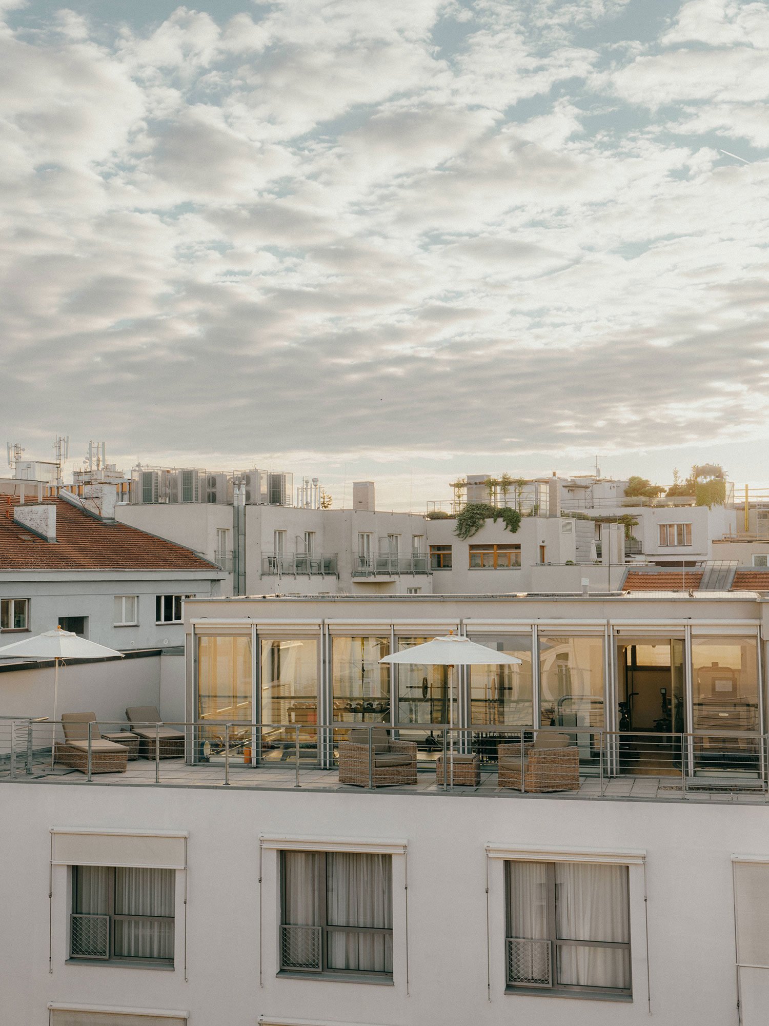 Hotel Josef, the rooftop gym