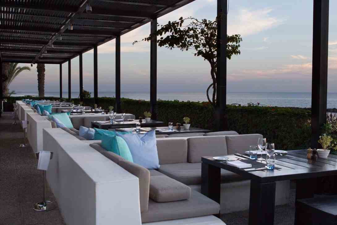 Almyra Hotel, at the table