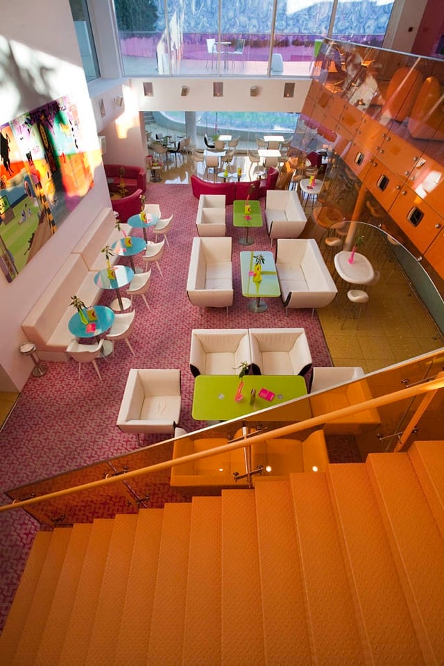 Semiramis Hotel, at the table
