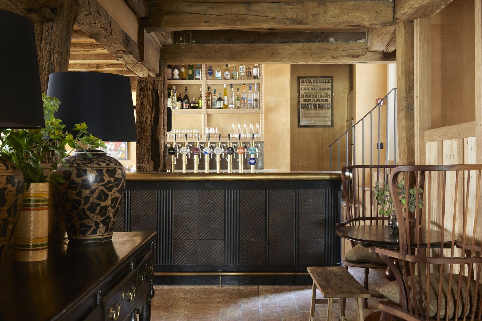 The George in Rye, at the table
