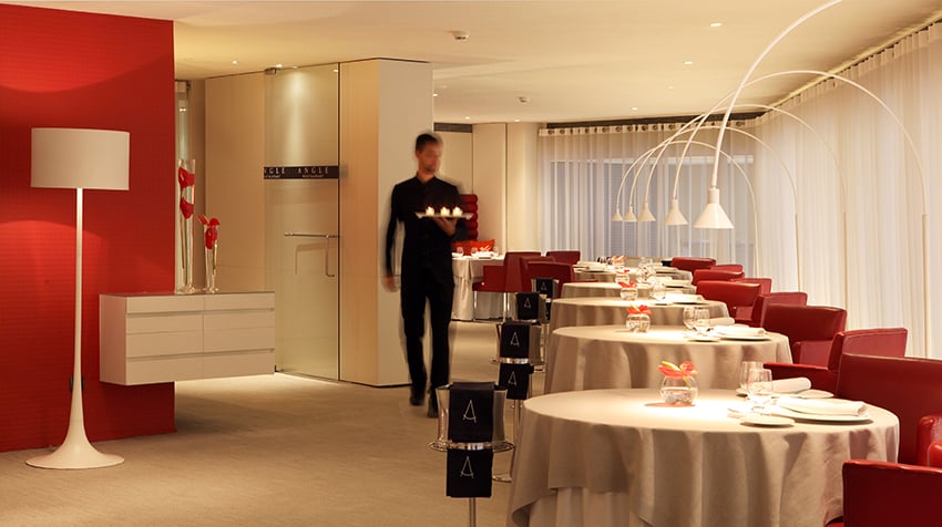 Hotel Cram Barcelona, angle restaurant