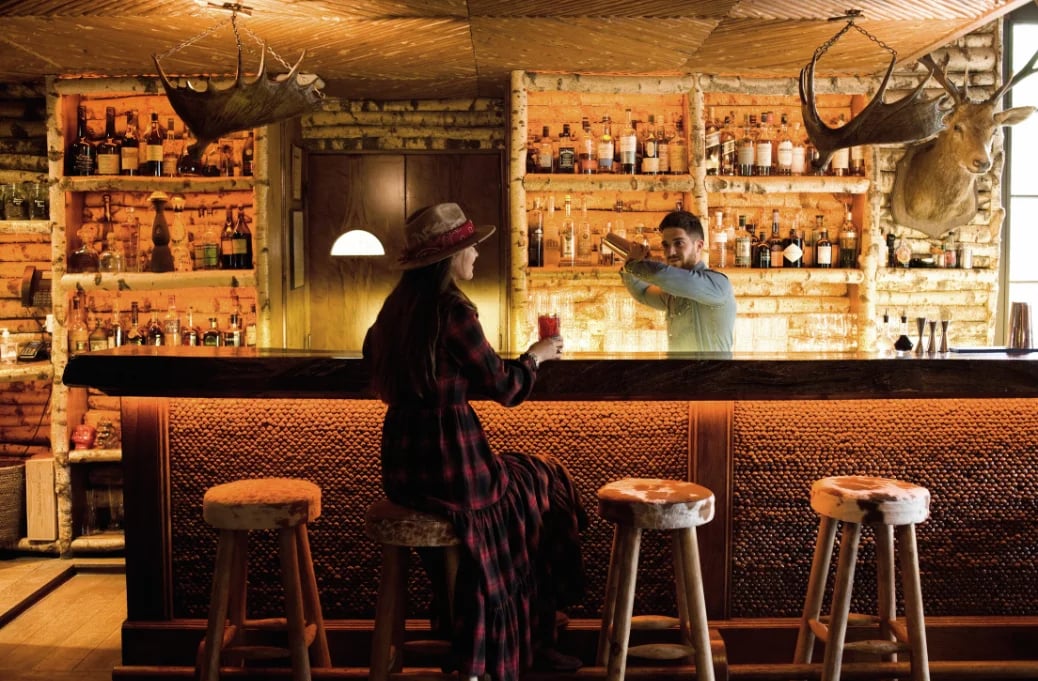 Hôtel Lodge Park Megève, the lodge bar