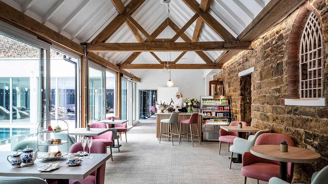 Fawsley Hall Hotel & Spa, at the table