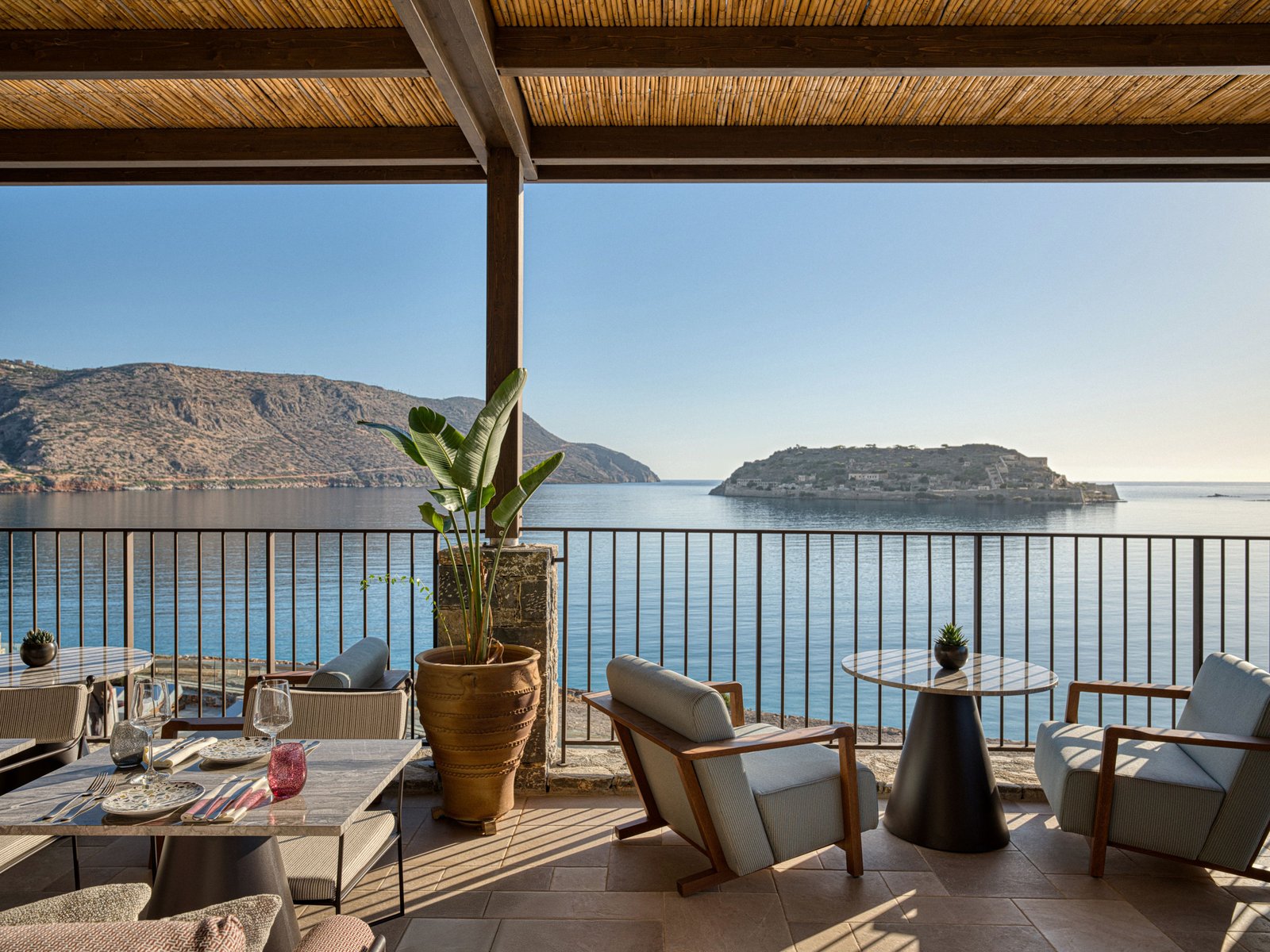 Domes of Elounda, Autograph Collection, at the table
