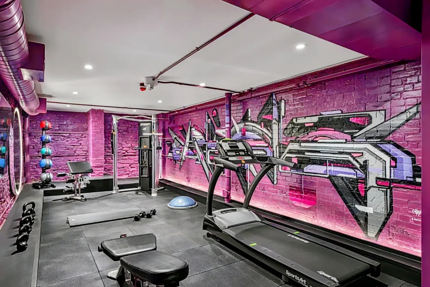 Gladstone House, the gym