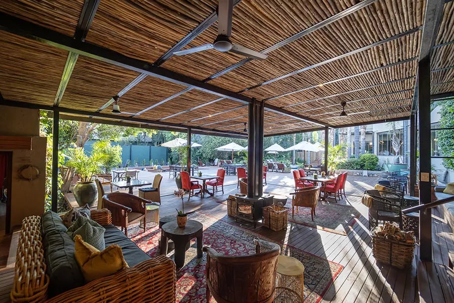 The Residence Hotel, at the table