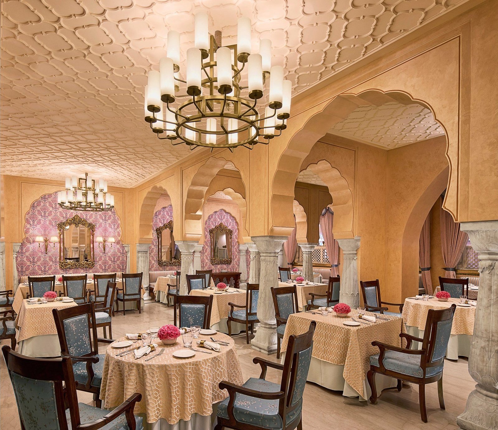 Jai Mahal Palace, Jaipur, at the table