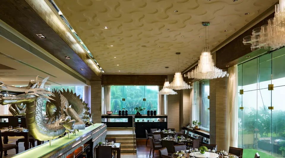 Taj Lands End, Mumbai, at the table