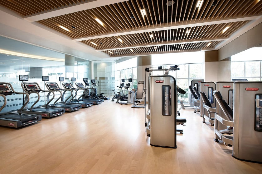 The Shilla Jeju, the gym and sauna