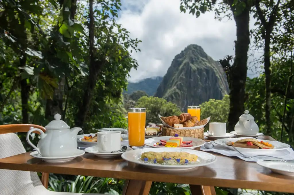 Sanctuary Lodge, A Belmond Hotel, Machu Picchu, at the table