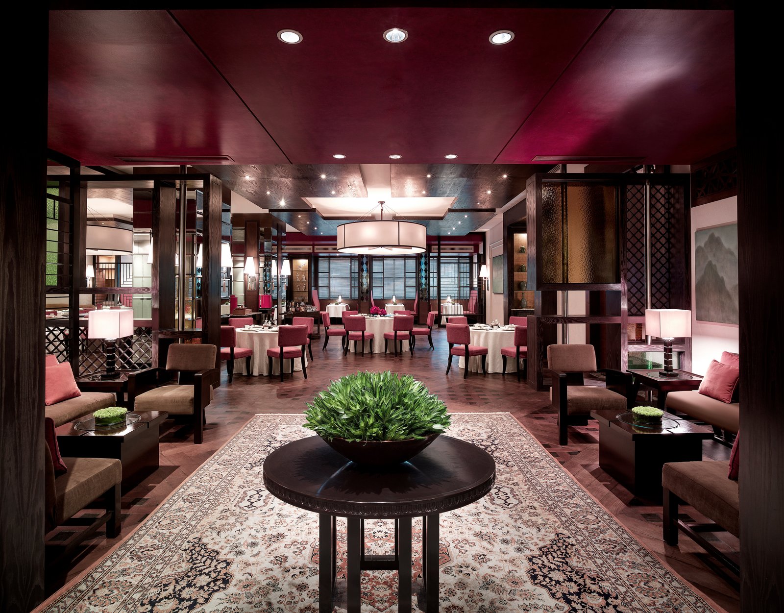 New World Makati Hotel, at the table