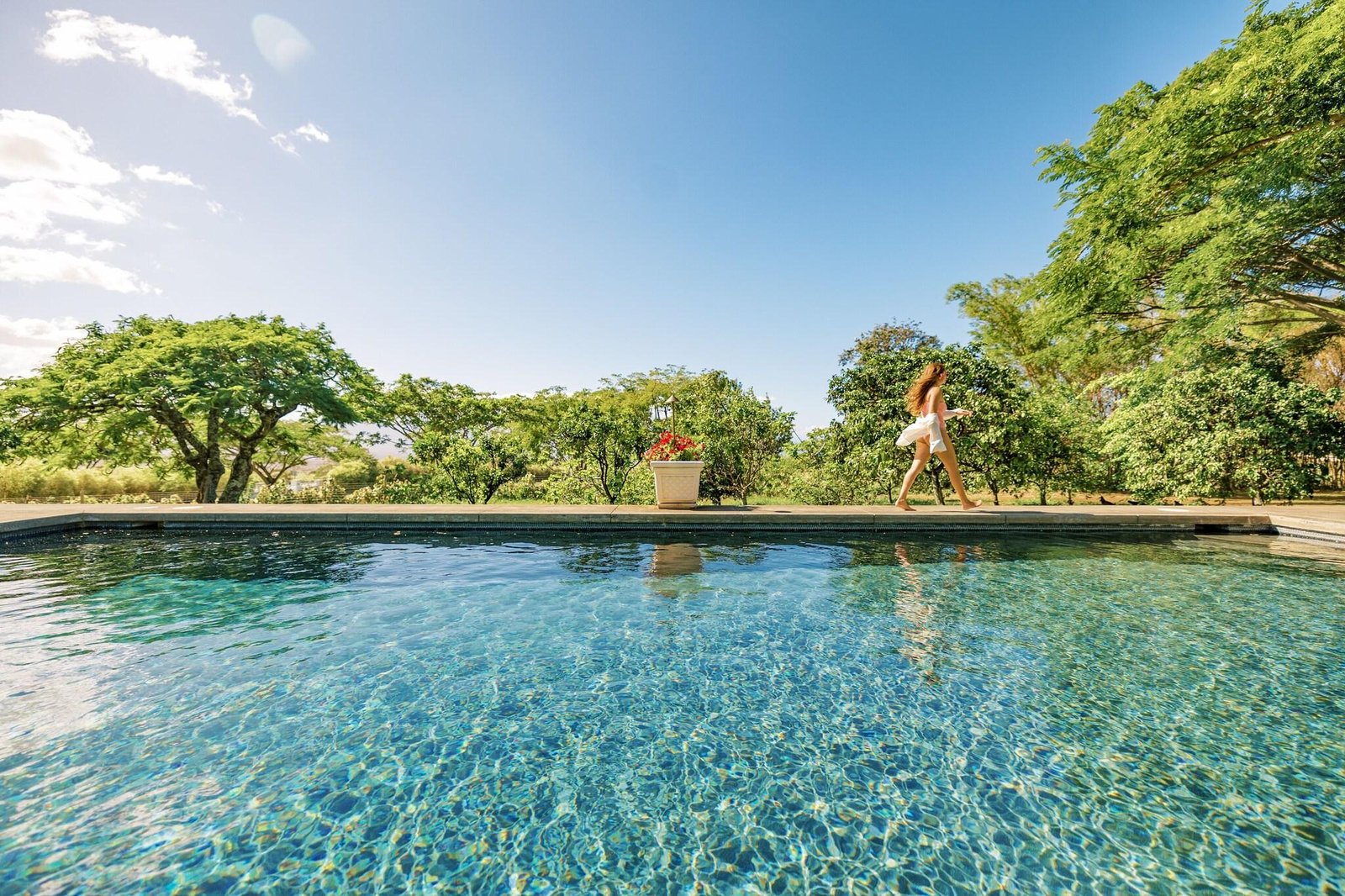 Lumeria Maui Retreat Center, the pool