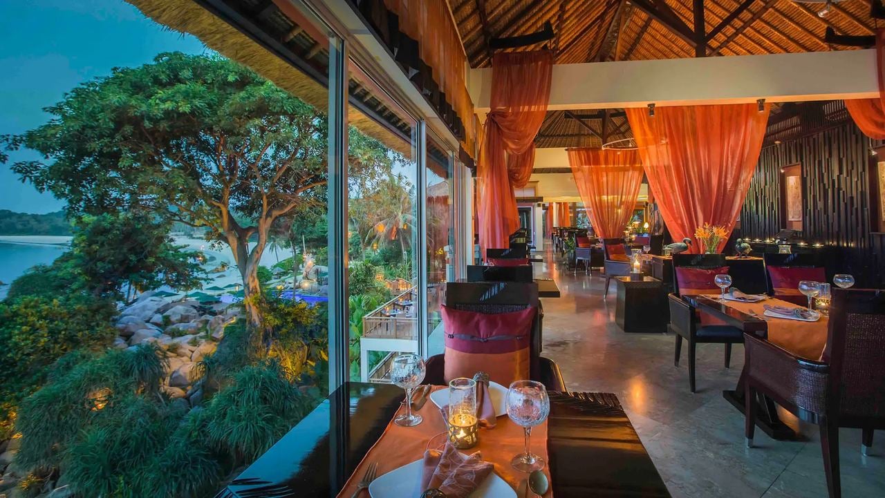 Banyan Tree Bintan, at the table