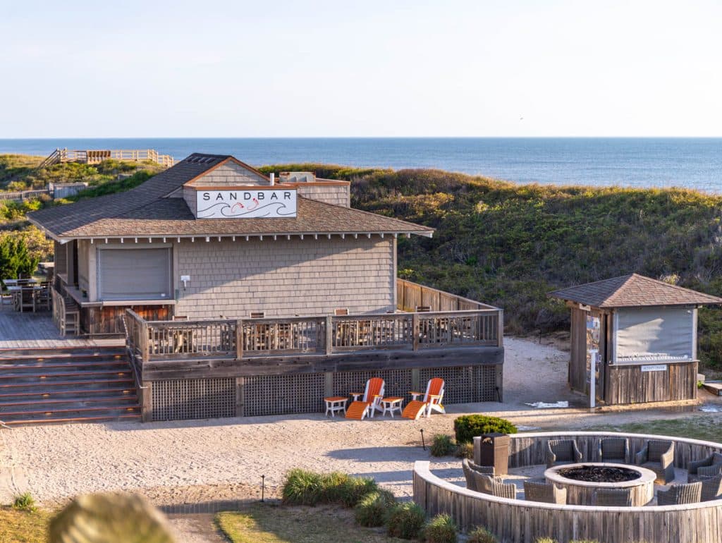 The Sanderling Resort, at the table