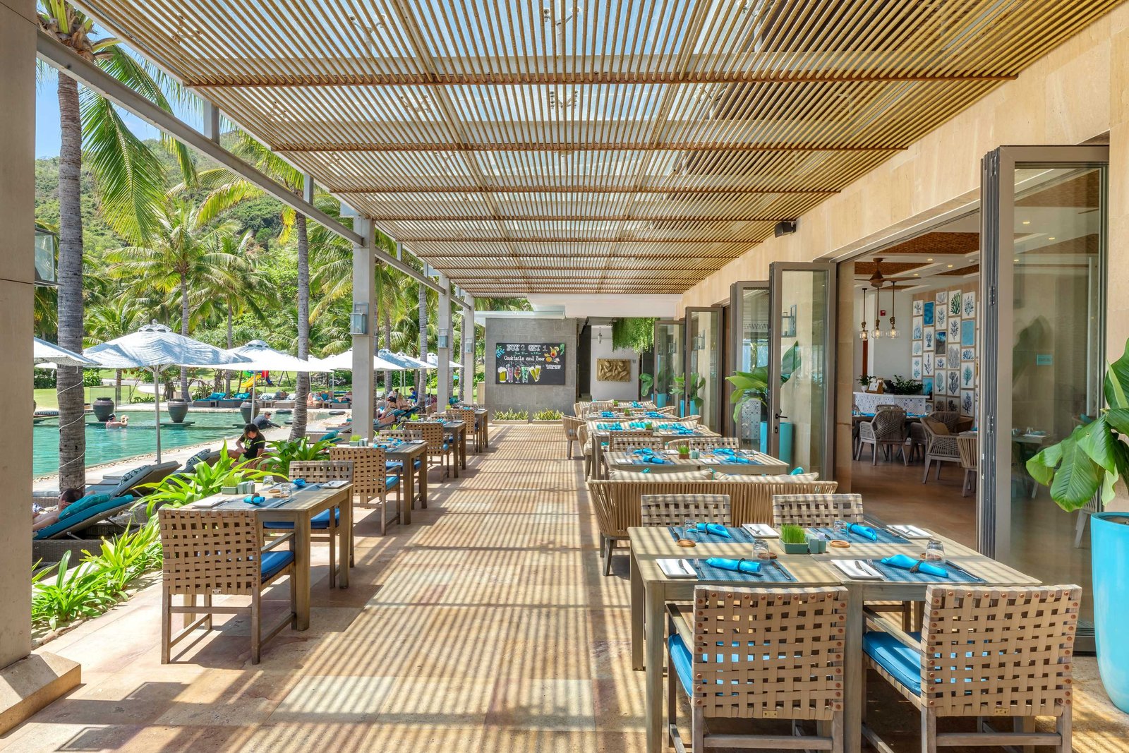 Mia Resort Nha Trang, at the table