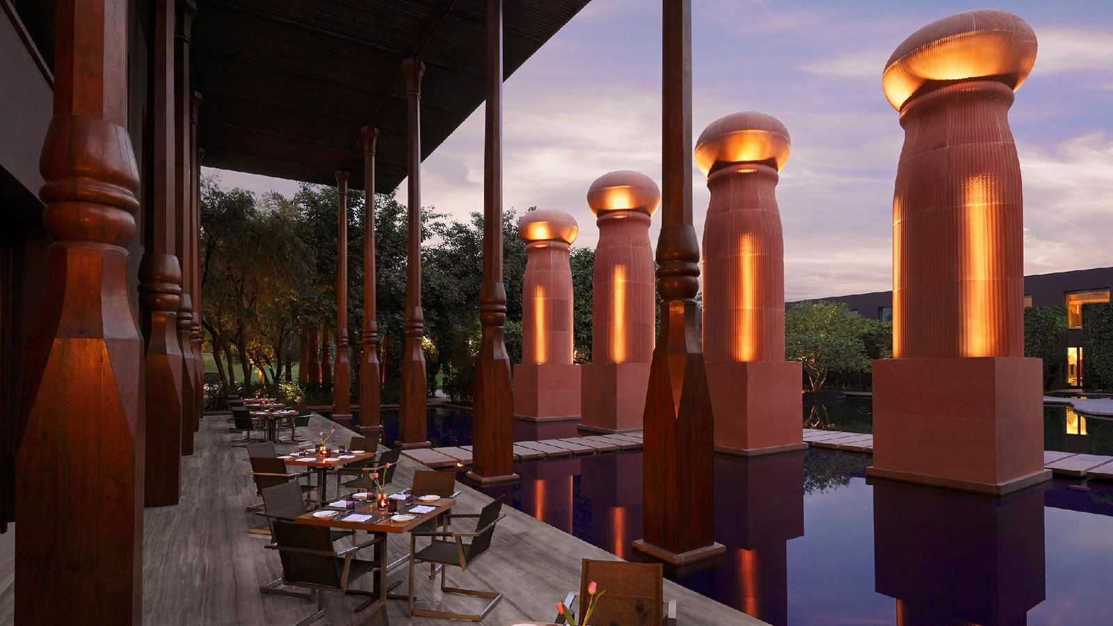 The Roseate, New Delhi, at the table