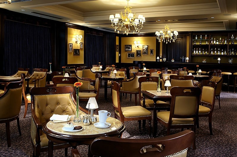 Hotel Baltschug Kempinski Moscow, at the table