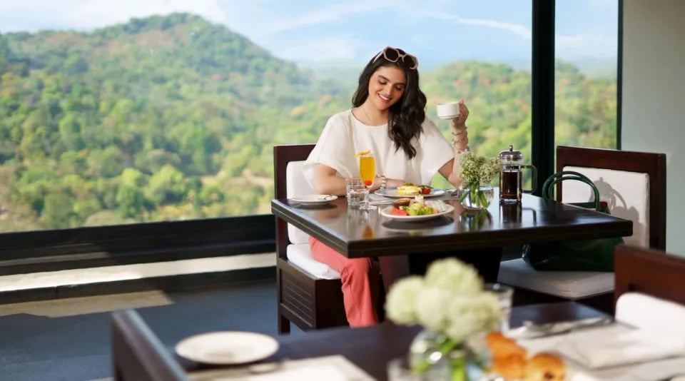 Taj Madikeri Resort & Spa, Coorg, at the table
