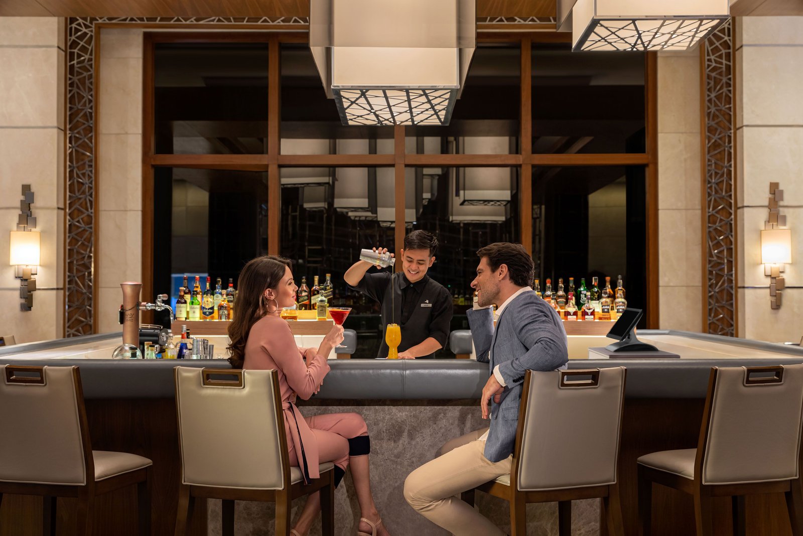 Manila Marriott Hotel, at the table