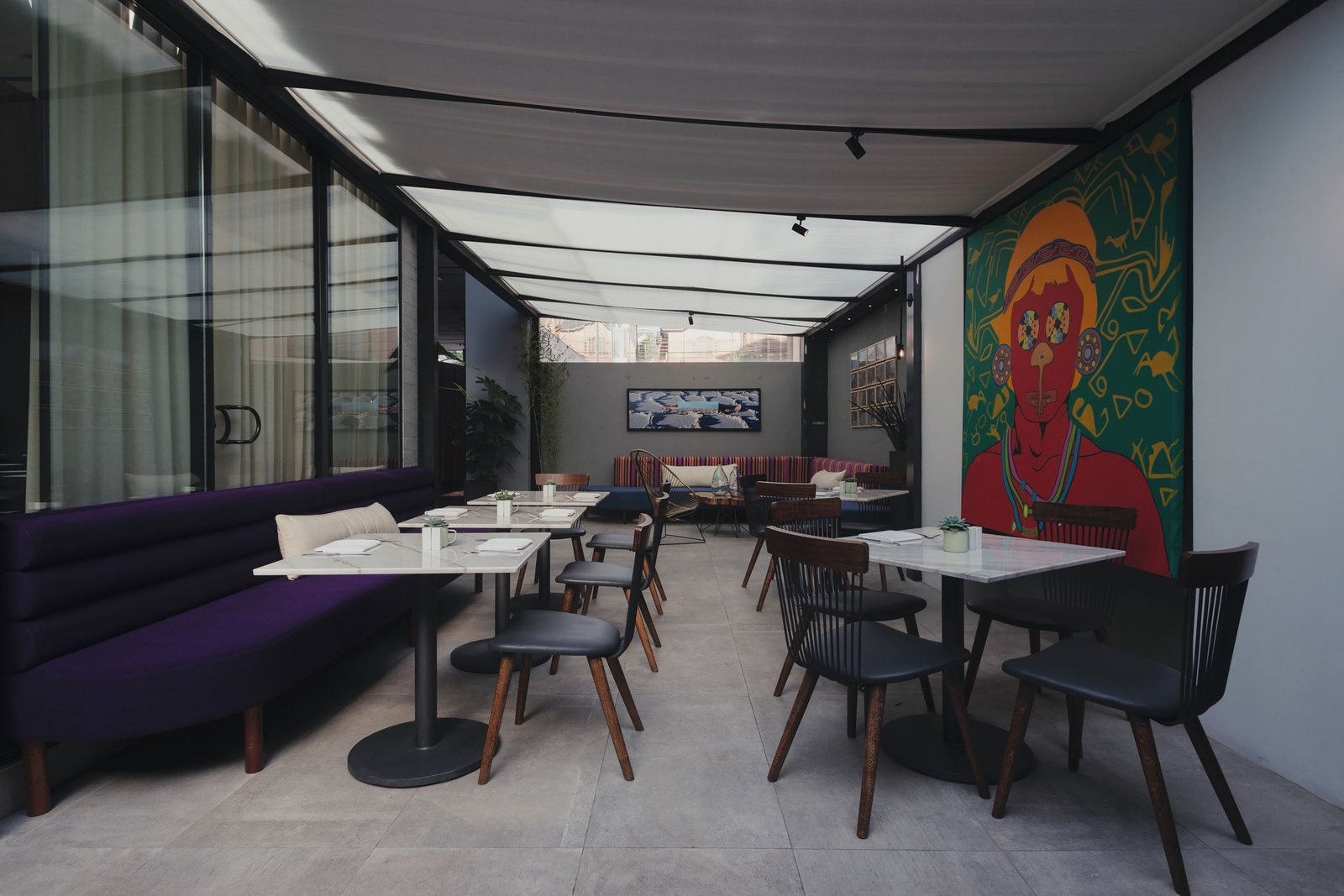 Atix Hotel, at the table