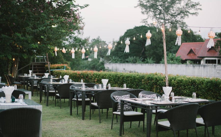 The Chiang Mai Riverside Hotel, at the table