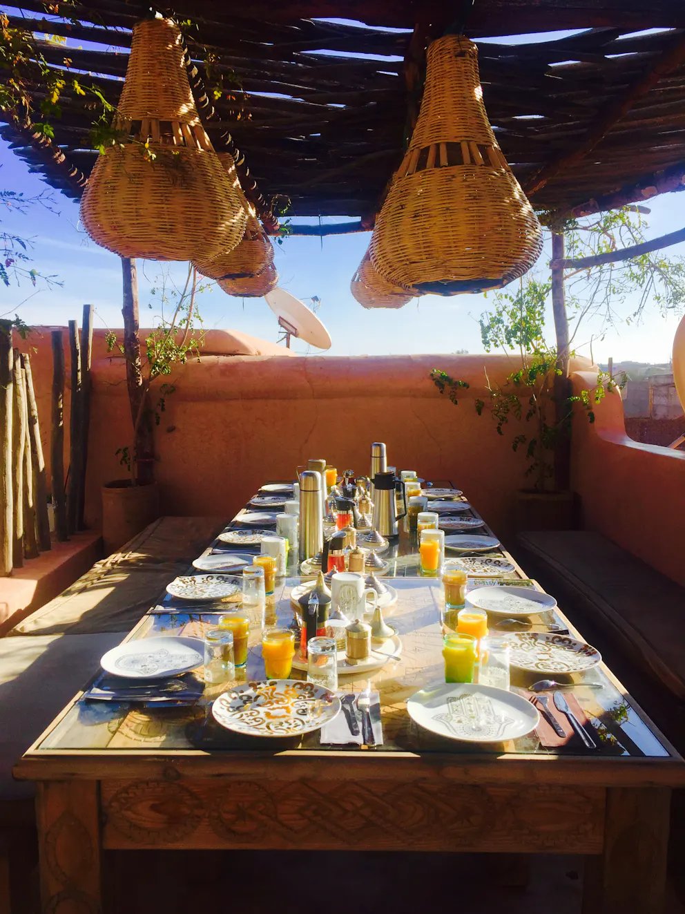 Riad 144 Marrakech, at the table