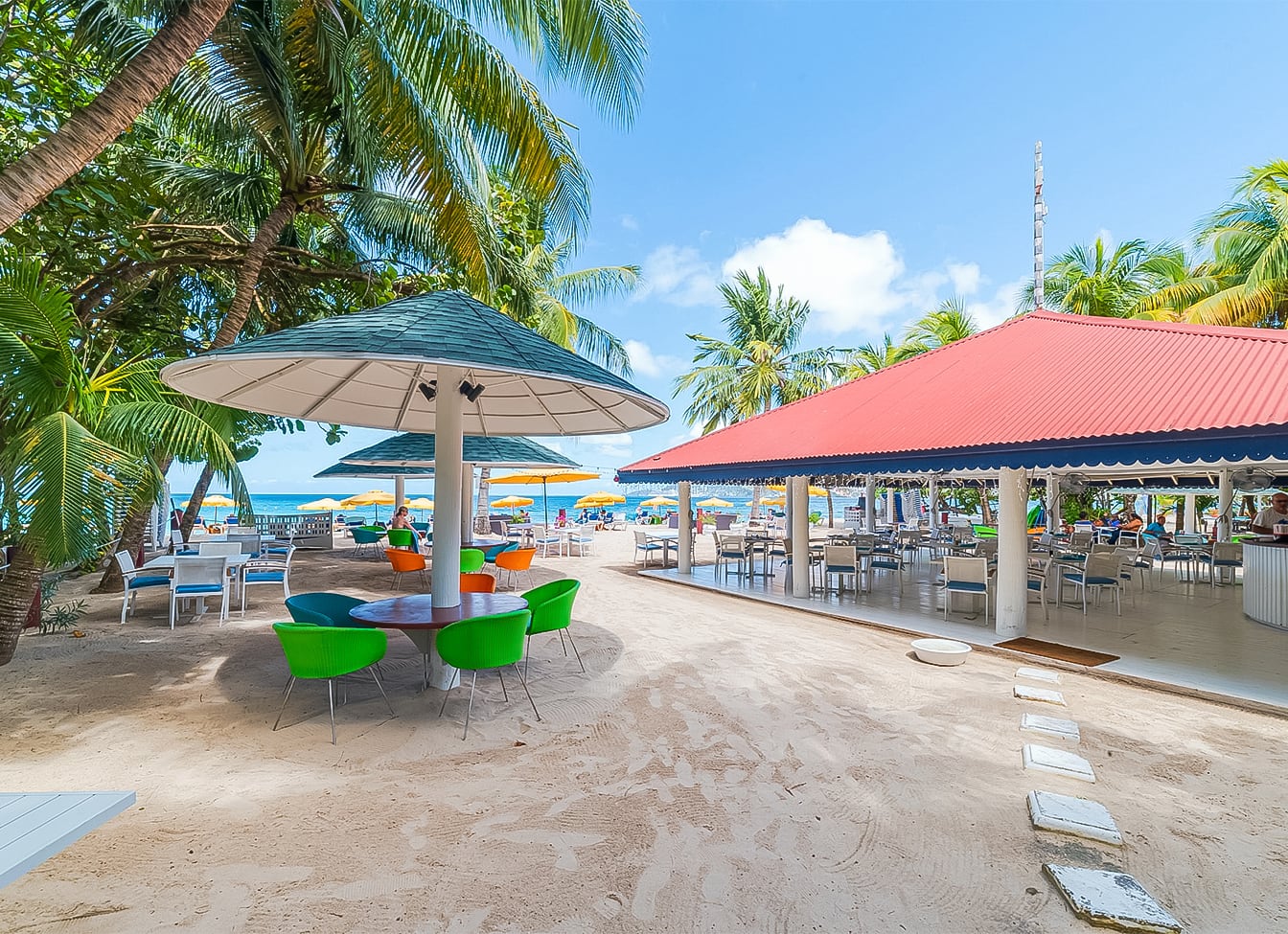 Mount Cinnamon Beach Resort, at the table