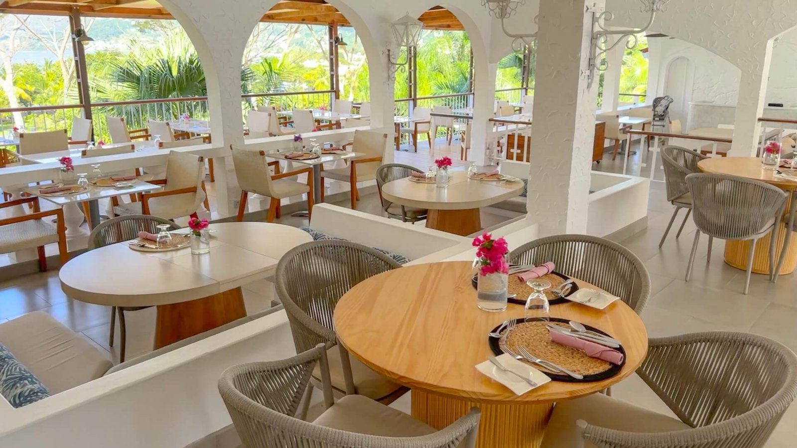 Mount Cinnamon Beach Resort, at the table
