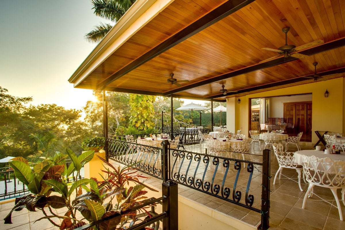 San Ignacio Resort Hotel, at the table