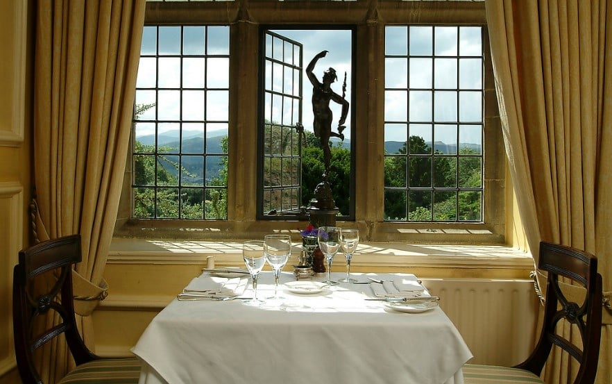 Bodysgallen Hall, at the table