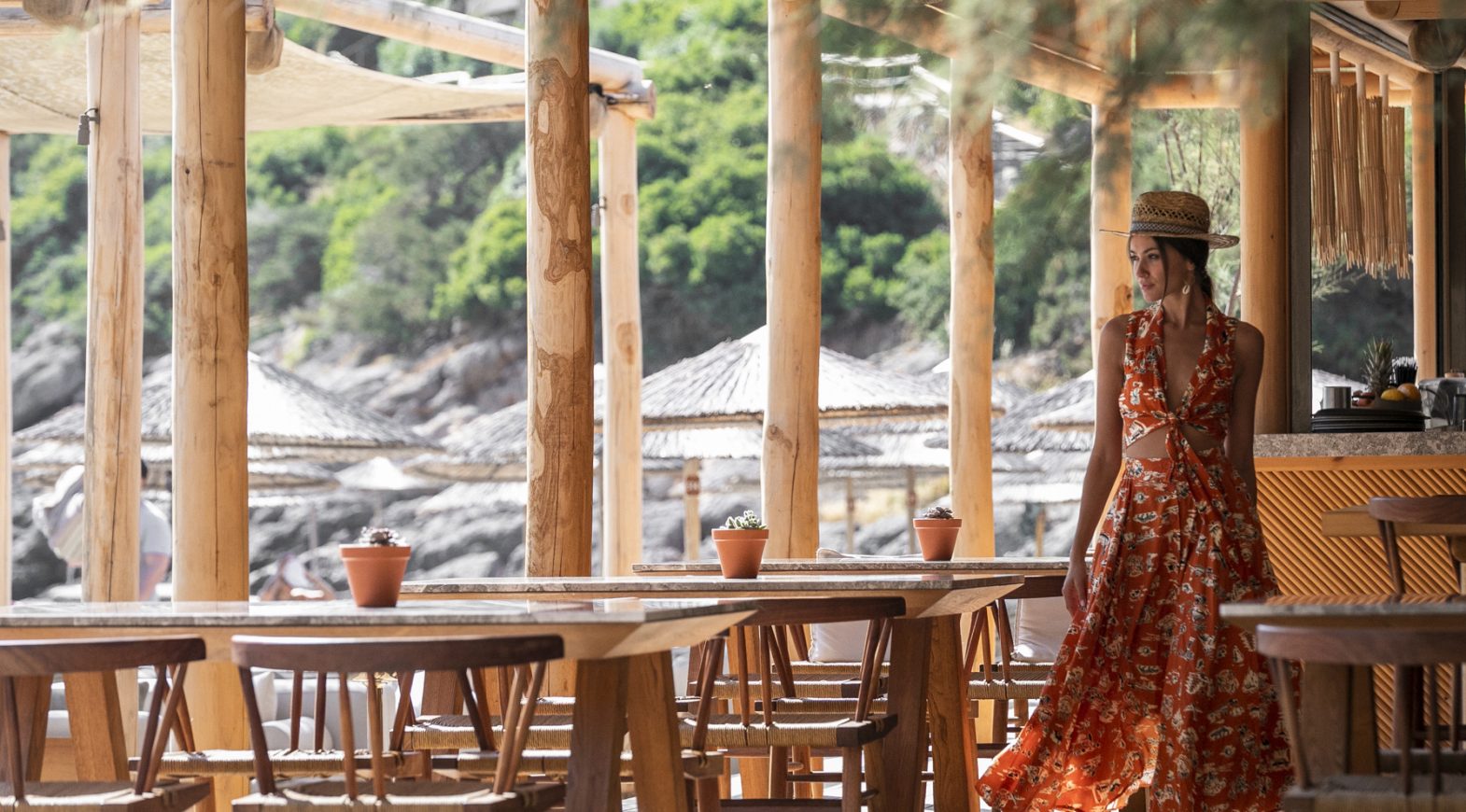 Daios Cove, at the table