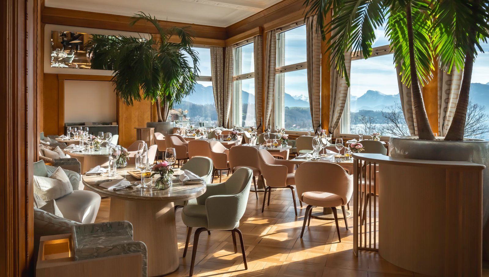 Art Deco Hotel Montana, scala restaurant