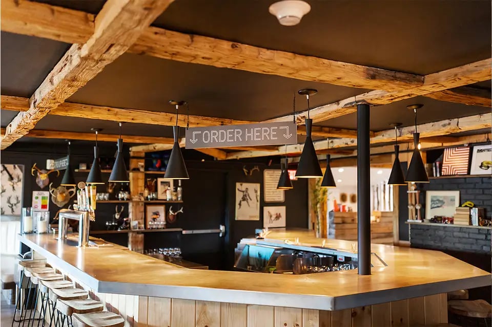 Field Guide Lodge, at the table