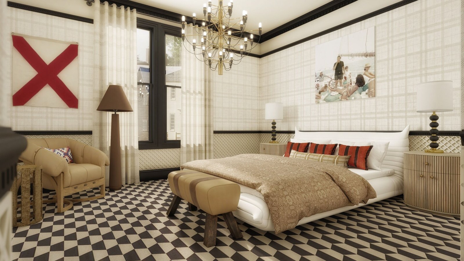 The Hotel Portsmouth, rooms