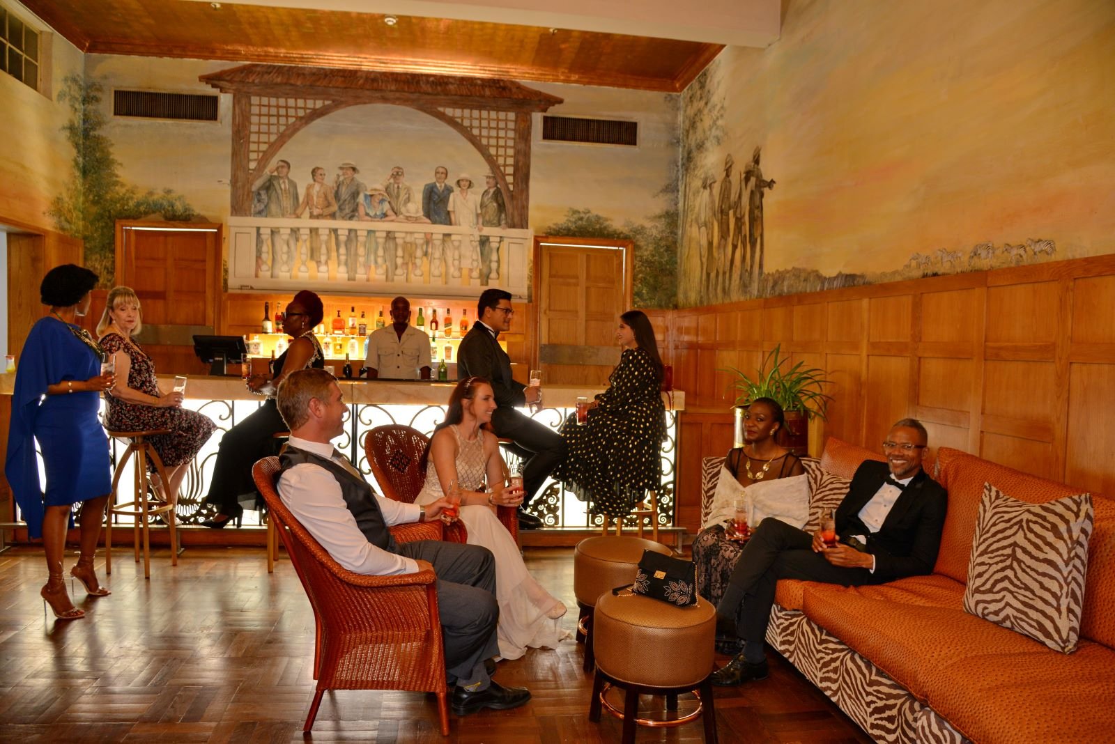 The Victoria Falls Hotel, at the table