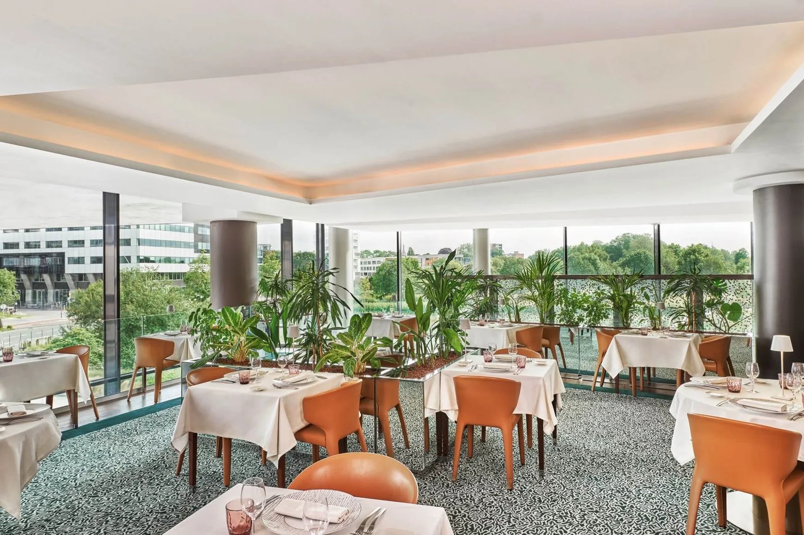 Resort Barrière Lille, la terrasse du parc