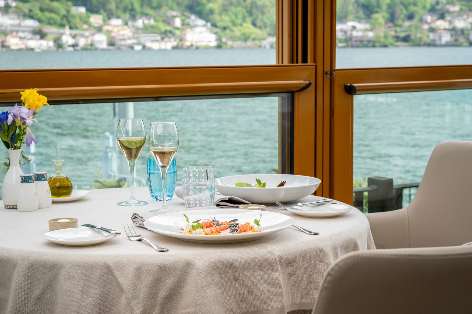 Swiss Diamond Hotel Lugano, restaurant panorama