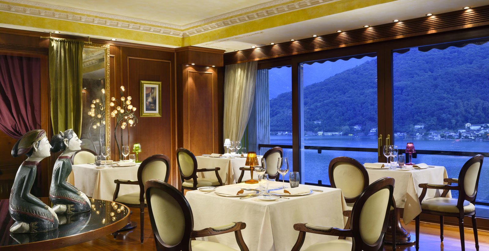 Swiss Diamond Hotel Lugano, restaurant panorama