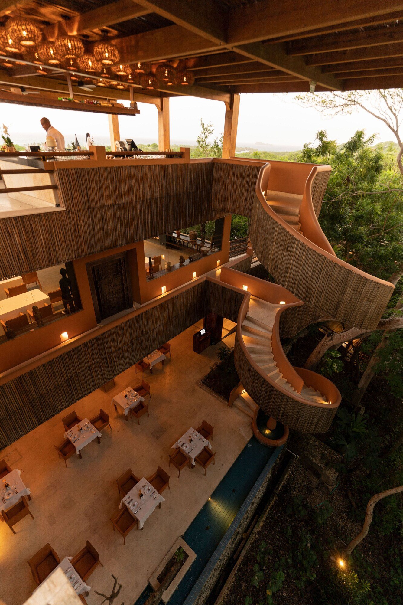 Hotel las Islas, at the table