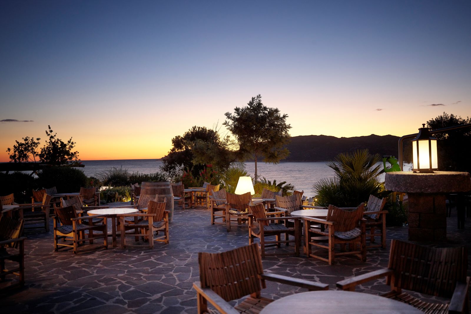 Hôtel U Capu Biancu, at the table