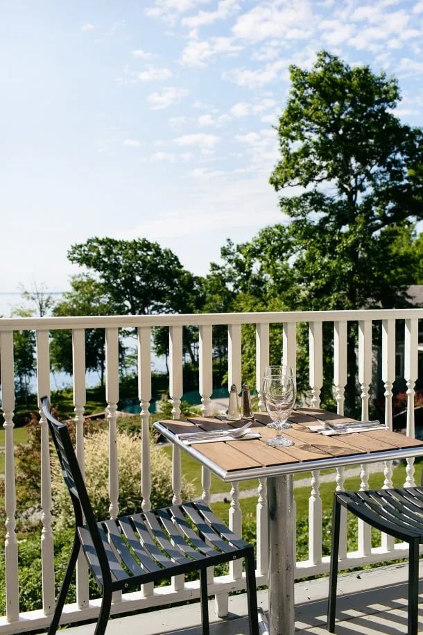 The Inn at Ocean's Edge, at the table