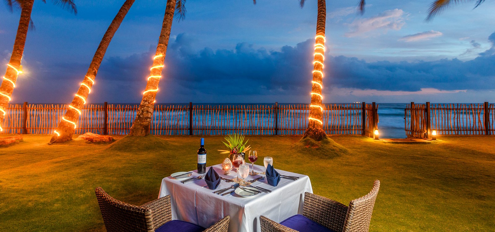 KK Beach Galle, bamboo restaurant