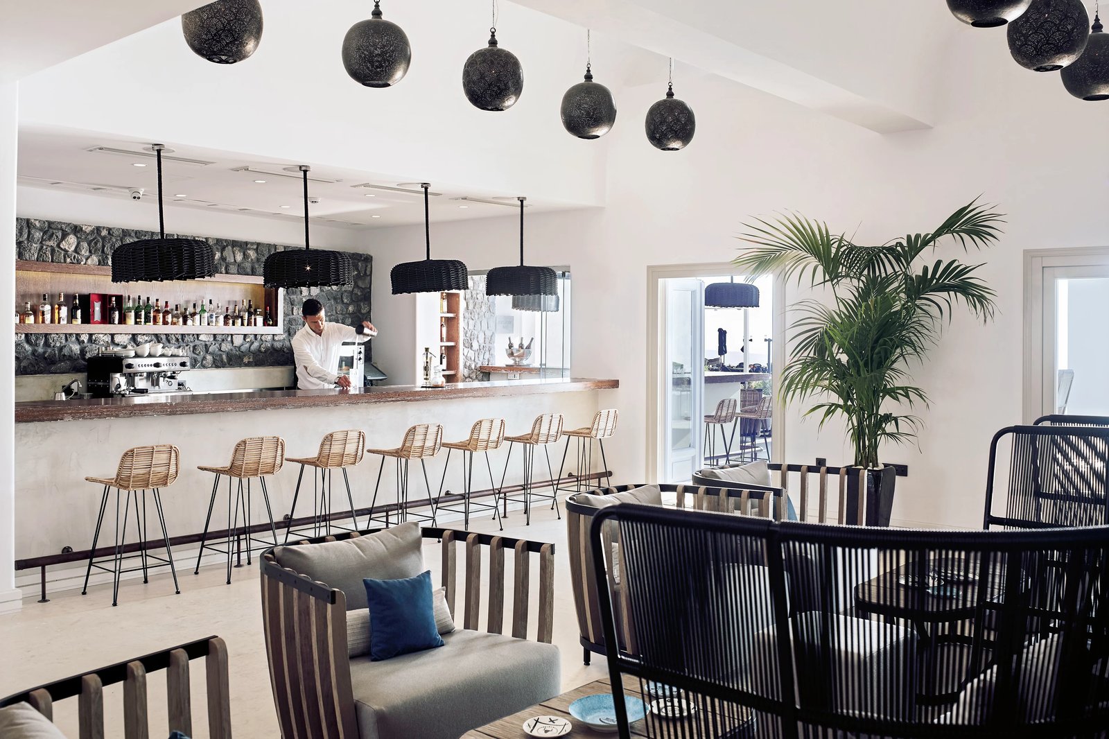 Santo Pure Oia Suites & Villas, at the table