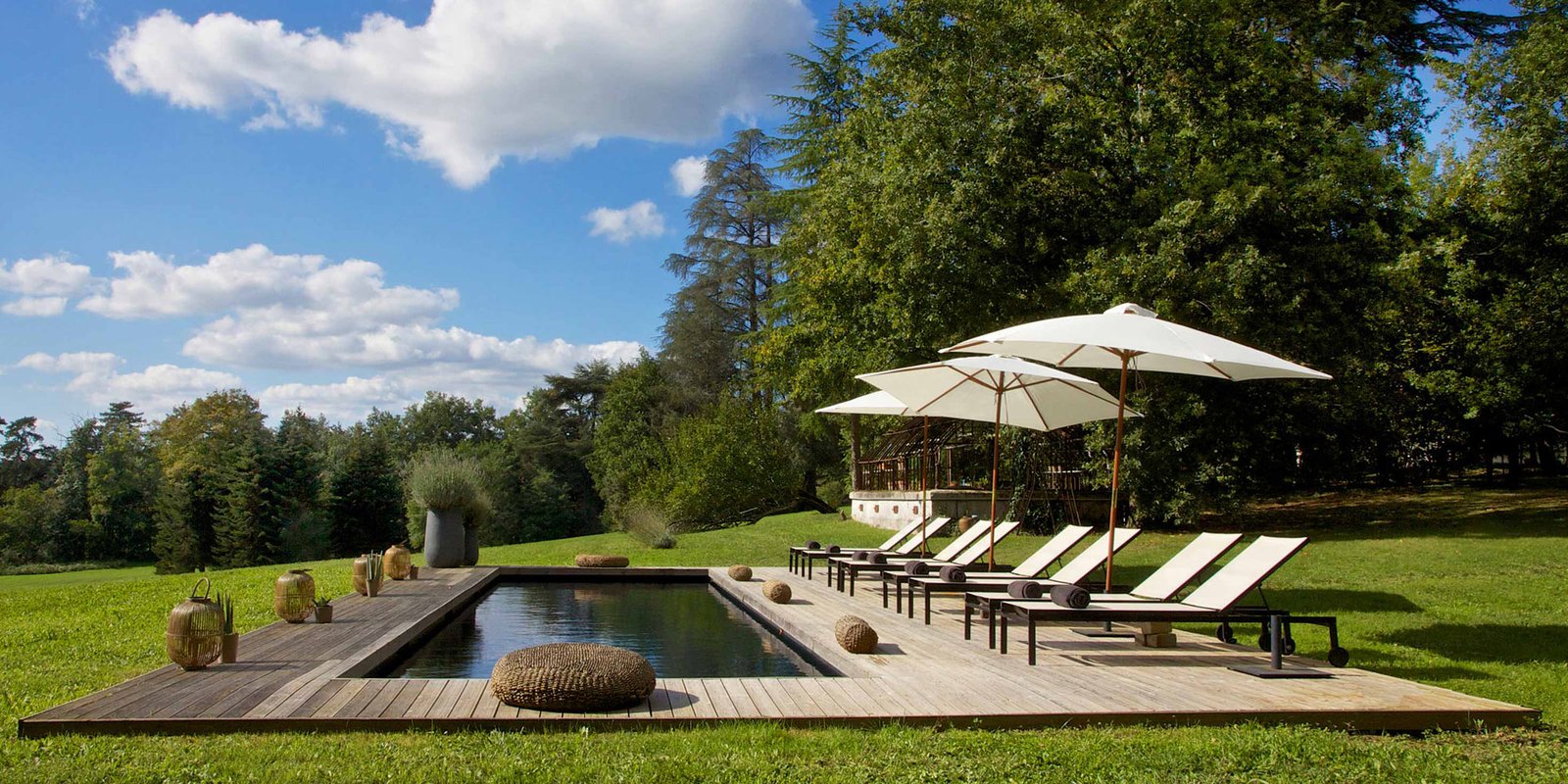 Château La Thuilière, the pool