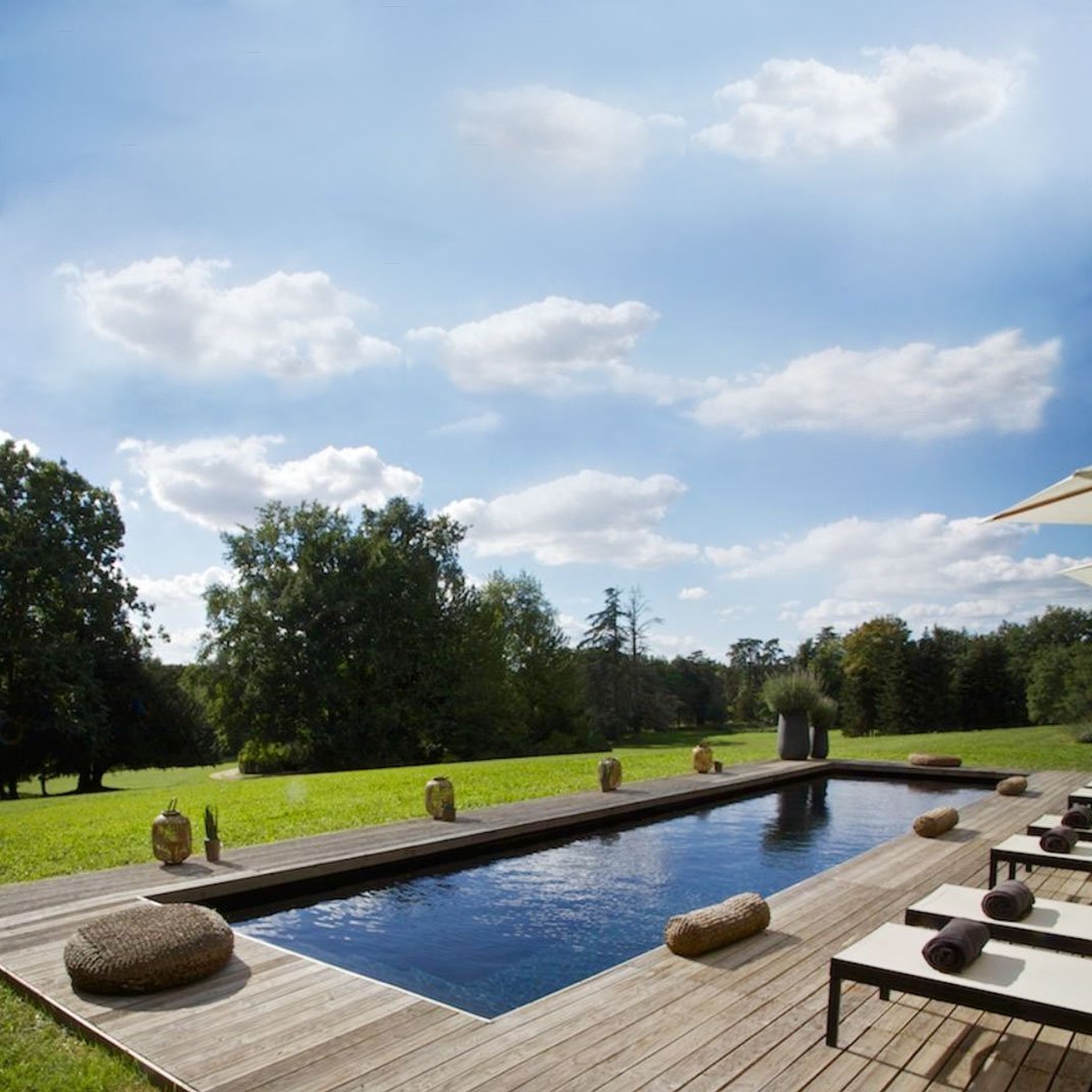 Château La Thuilière, the pool