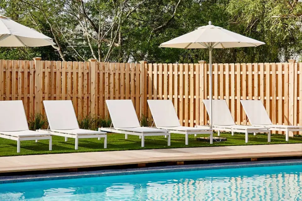 Block Island Beach House, the pool