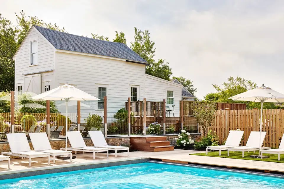 Block Island Beach House, the pool