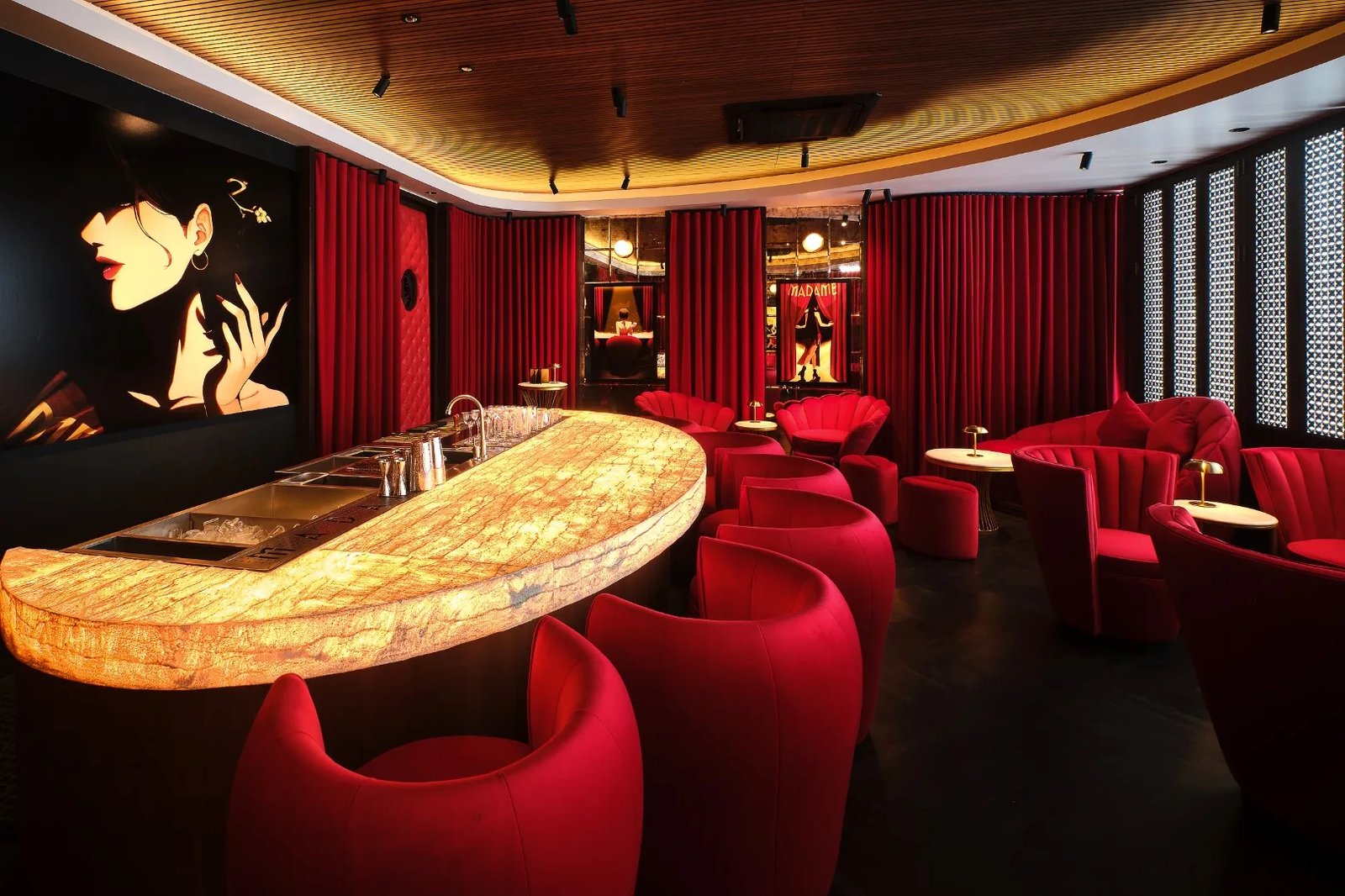 Lao Poet Hotel, at the table