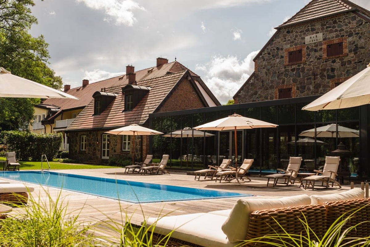 Gutshaus Stolpe, the pool