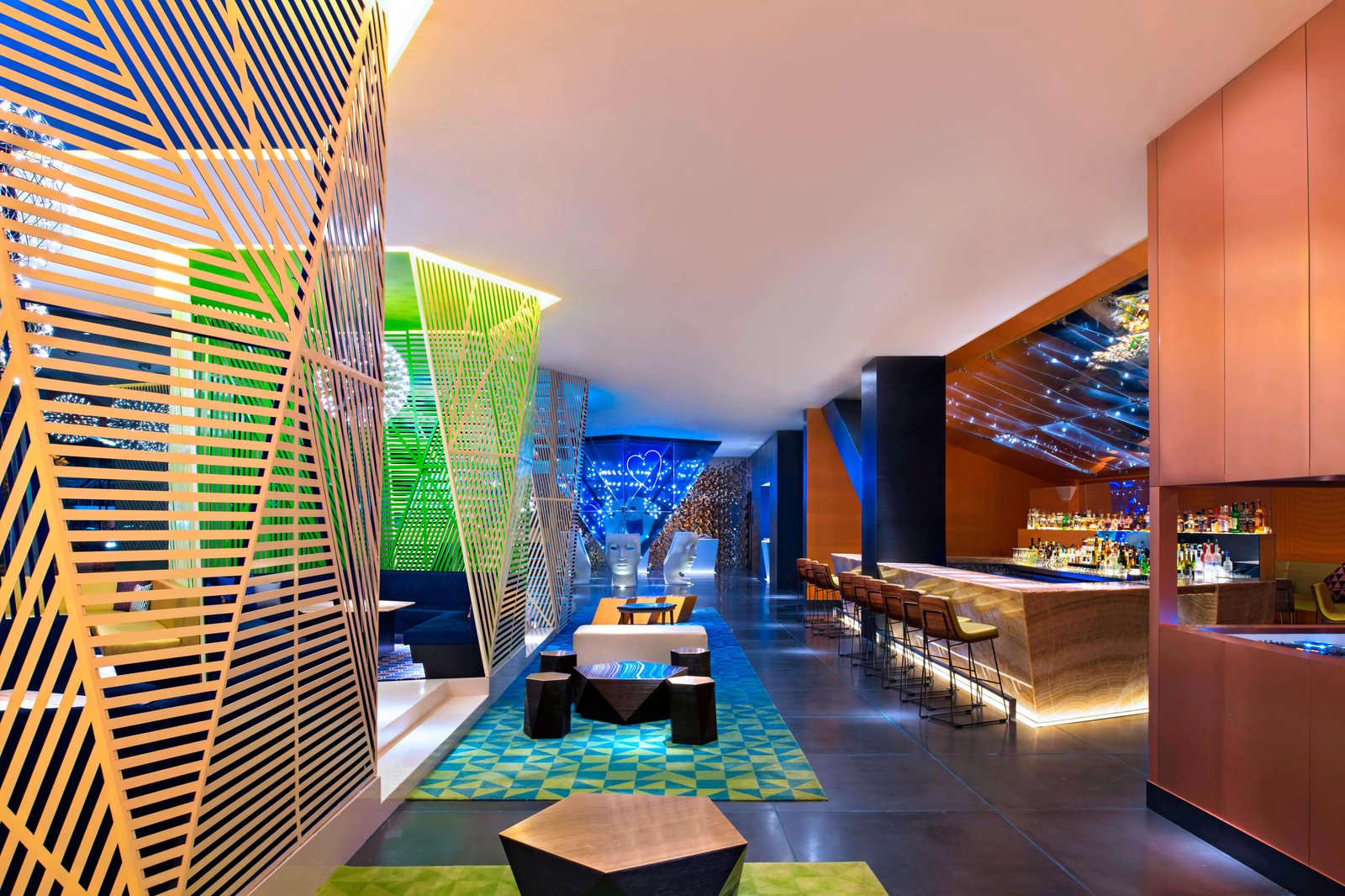 W Mexico City, living room bar